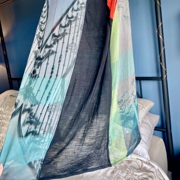 Zara Multicolour Print Sheer Tank Top - Picture 10 of 13